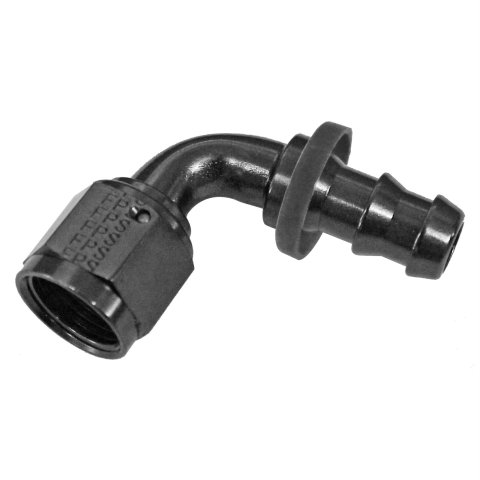 Fragola -8AN Push-Lite End 90 Degree - Black
