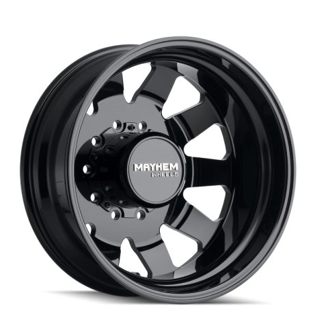Mayhem 8181 Challenger Dually 22x8.25 / 10x225 BP / 169mm Offset / 170.1mm Hub Full Black Wheel