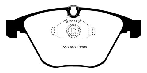 EBC 08-10 BMW M3 4.0 (E90) Bluestuff Front Brake Pads