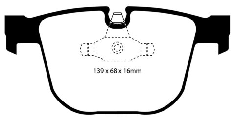 EBC 08-10 BMW M3 4.0 (E90) Bluestuff Rear Brake Pads