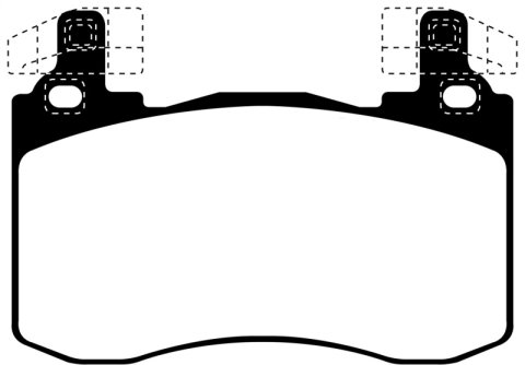 EBC 2017+ Kia Stinger 3.3L Twin Turbo Redstuff Front Brake Pads