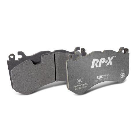 EBC Racing 13-14 Audi RS7 4.0L Twin Turbo (Cast Iron Rotors w/Round Weights) RP-X Front Brake Pads