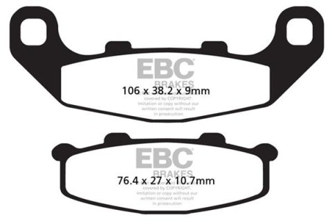 EBC 88-07 Kawasaki EX 250 Ninja Rear Left FA-SFA-TT-X Brake Pads