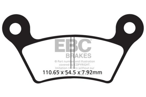 EBC 08-09 Can Am Spyder RS SE5 Rear Left FA-SFA-TT-X Brake Pads