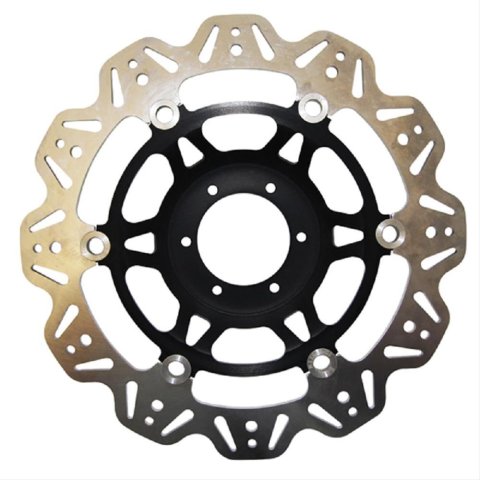 EBC 84-86 Honda VF 500 F Interceptor Front Left/Right Vee Floating Black Rotor