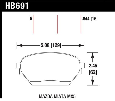 Hawk 06-14 Mazda MX-5 DTC-60 Race Front Brake Pads