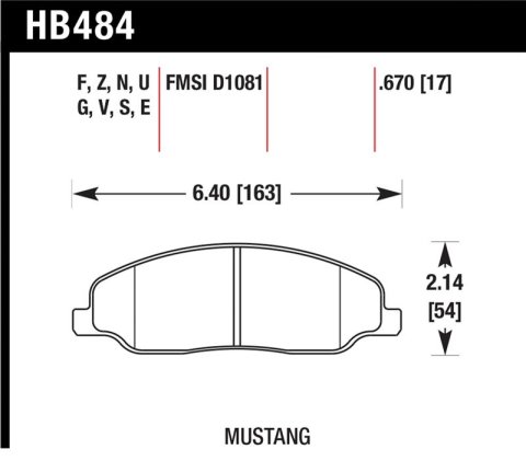 Hawk 08-14 Ford Mustang GT DTC-70 Race Front Brake Pads