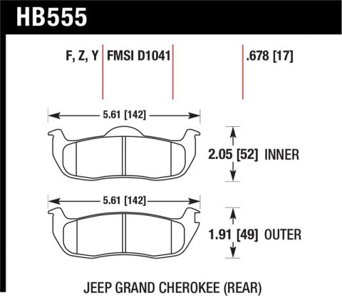 Hawk 06-10 Jeep Commander / 05-10 Grand Cherokee / 05-10 Armada / 04 Pathfinder / 04-10 Tital 5.6L /