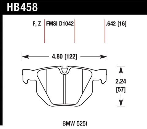 Hawk 04-06 BMW 525I / 06-07 BMW 525Xi/530Xi / 08-10 528I / 04-07 530I / 08-09 535Xi / 09-10 535i HP