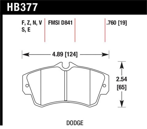 Hawk SRT4 HP+ Street Front Brake Pads