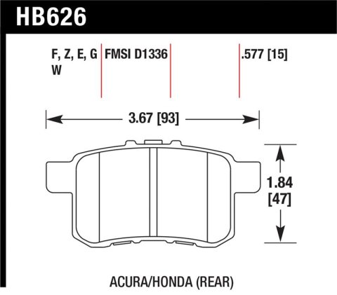 Hawk Performance Ceramic Street Brake Pads