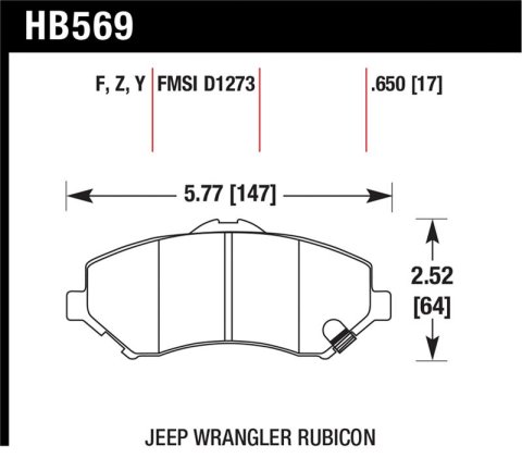Hawk Performance Ceramic Street Brake Pads