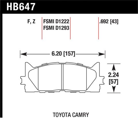 Hawk Performance Ceramic Street Brake Pads