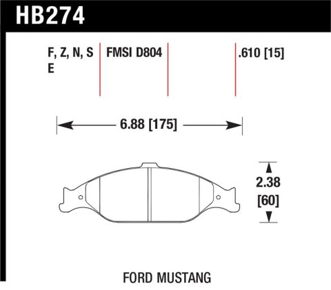 Hawk HP+ Street Brake Pads
