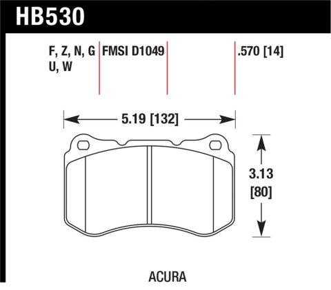 Hawk HP+ Street Brake Pads