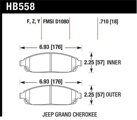 Hawk HPS Street Brake Pads