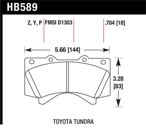 Hawk Performance 08-14 Toyota Land Cruiser Ceramic Street Front Brake Pads