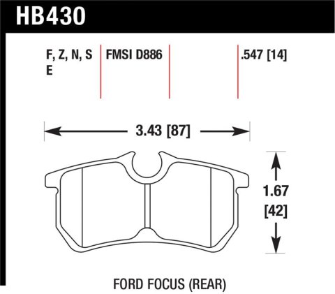 Hawk HP+ Street Brake Pads