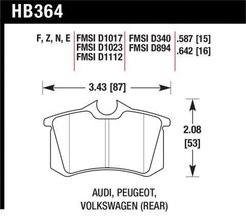 Hawk HP+ Street Brake Pads
