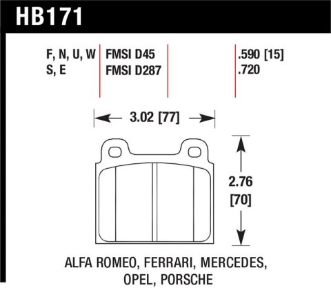 Hawk HPS Street Brake Pads
