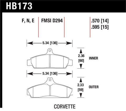 Hawk HP+ Street Brake Pads