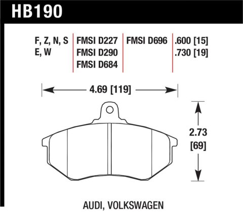 Hawk HP+ Street Brake Pads