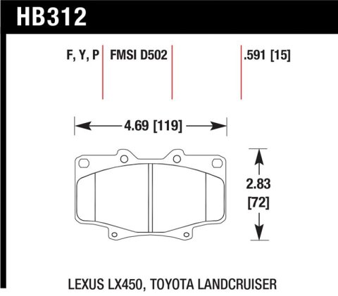 Hawk Super Duty Street Brake Pads