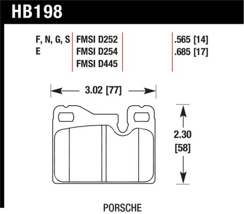 Hawk 77-88 Porsche 924 / 78-85 & 92-95 928 / 83-91 944 DTC-60 Rear Race Brake Pads