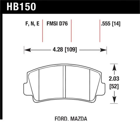 Hawk 79-84 Mazda B2000 / 70-74 RX-2 / 74-78 RX-4 / 79-85 RX-7 Blue 9012 Front Race Brake Pads