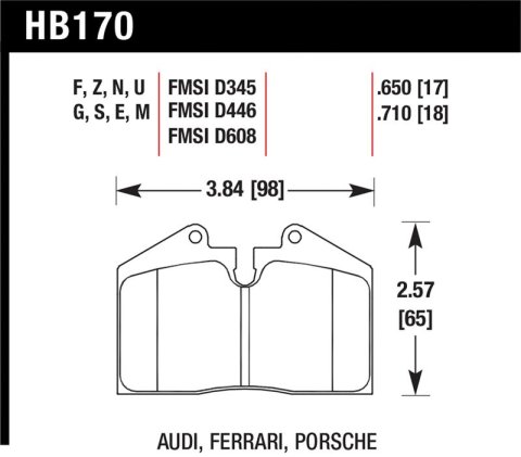 Hawk 89-94 Porsche 911 / 86-91 944 Front & Rear Blue 9012 Race Brake Pads