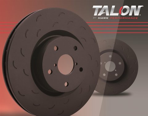 Hawk Talon 03-04 Infiniti G35 / 03-09 Nissan 350Z Slotted-Only Vented 12.76 in Front Brake Rotor Set