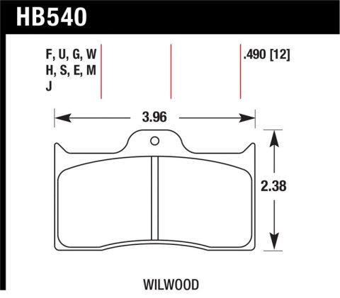 Hawk Wilwood DTC-60 Brake Pads