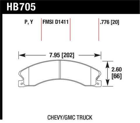 Hawk Chevy/GMC Express/Silverado/Savana/Sierra 15/25/35/4500 SuperDuty Rear LTS Brake Pads