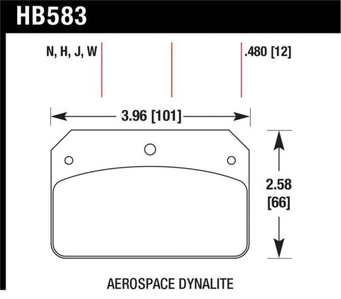 Hawk HP+ Aerospace Dynalite w/ 0.218in Hole Brake Pads