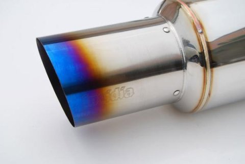 Invidia 08+ WRX Hatch / 08 STi 76mm RACING Titanium Tip Cat-back Exhaust