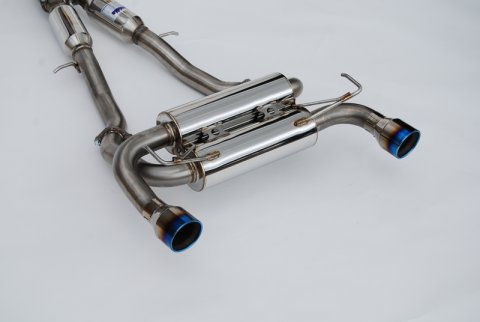 Invidia 2022+ Nissan Z 70mm Gemini Cat Back Exhaust - Rolled Titanium Tips