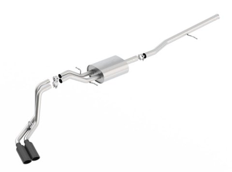 Borla S-Type Cat-Back 14-15 Sierra 1500 Std Bed/CC Short Bed 143.5in WB Side Exit Exhaust Black Tips