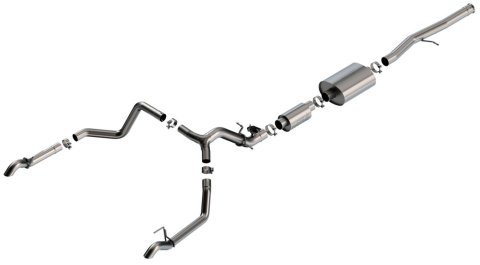 Borla 2024 Chevrolet/GMC 1500 ZR2 & AT4X 6.2L V8 4WD 4DR S-TYPE Catback Exhaust w/ Turndown Tips