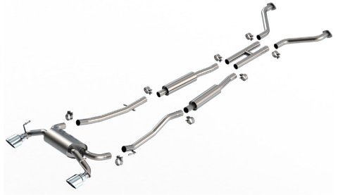 Borla 03-08 Nissan 350Z S Type Catback System - Chrome Tip