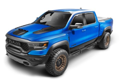 N-Fab Podium LG 2019 Dodge Ram 2500/3500 Crew Cab All Beds Gas/Diesel - Tex. Black - 3in