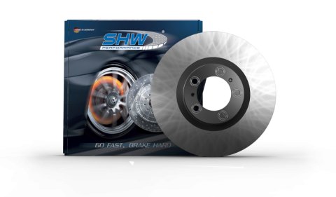 SHW 14-17 Maserati Ghibli 3.0L RWD w/Sngl Piston Rear Caliper Rear Smooth MB Brake Rotor (670030934)