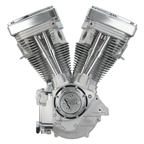 S&S Cycle 84-99 BT V80 Long Block Engine - Natural