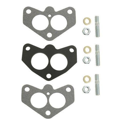 Edelbrock Carb Spacer Kit 3-Bolt 94 Series Carburetor Black Laminate Fiber