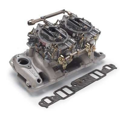 Edelbrock Performer RPM Dual-Quad Kit for 1986 And Prior SB-Chevy