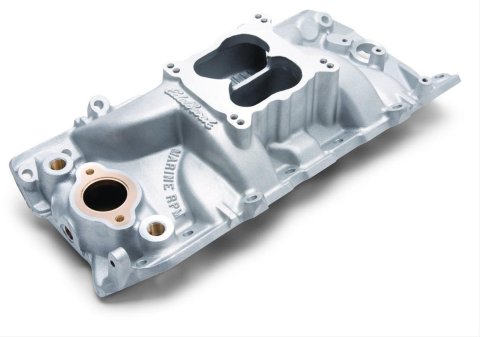 Edelbrock Manifold Marine RPM Chevy Big Block Oval Port w/ Brass