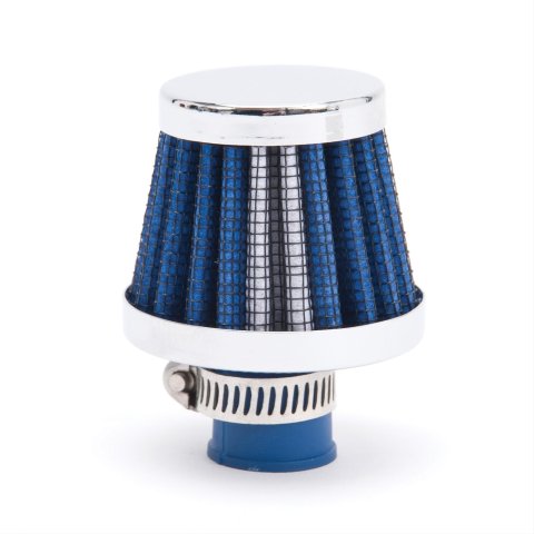 Edelbrock Valve Cover Breathers 9mm Inlet Blue/Chrome