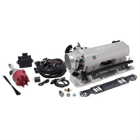 Edelbrock Pro Flo 4 XT EFI System Seq Port SBC Vortec/E-Tec 550 Max HP 29lb/hr Black Finish
