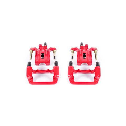 Power Stop 05-18 Nissan Frontier Rear Red Calipers w/Brackets - Pair