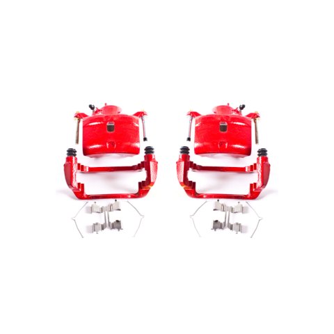 Power Stop 02-04 Honda CR-V Front Red Calipers w/Brackets - Pair