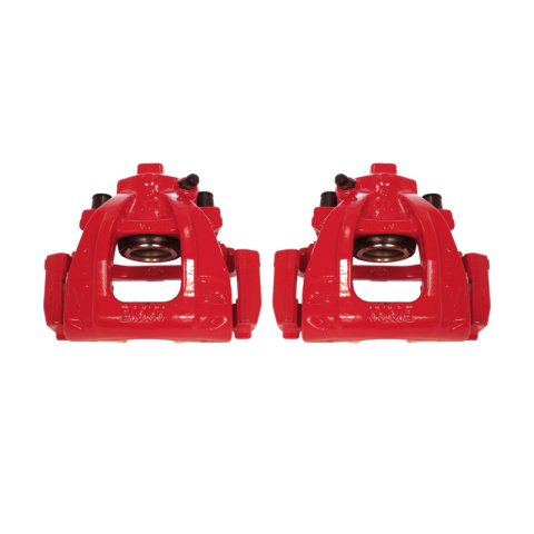Power Stop 02-06 Mini Cooper Front Red Calipers w/Brackets - Pair